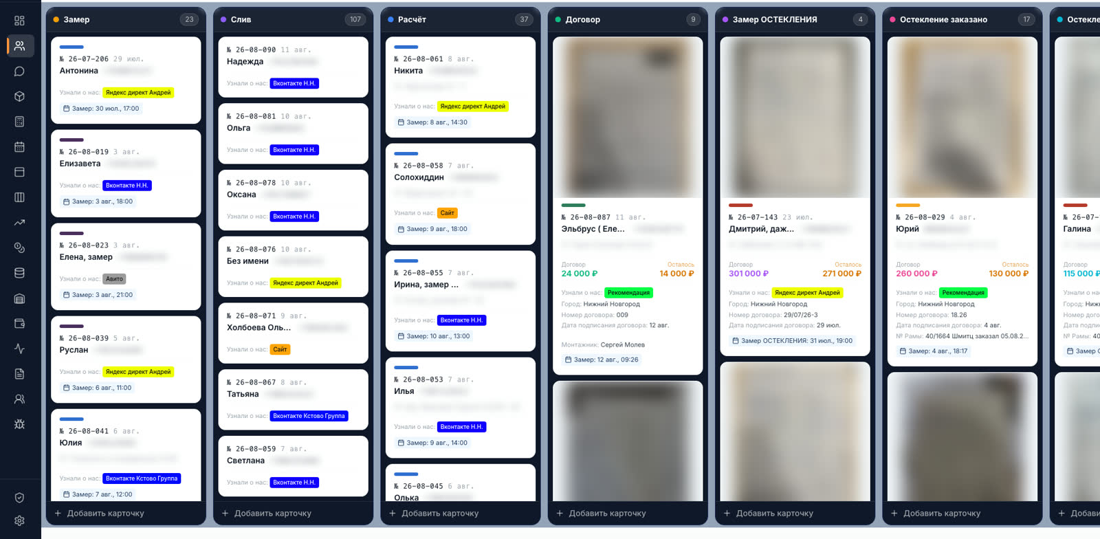 CRM-воронка заказов